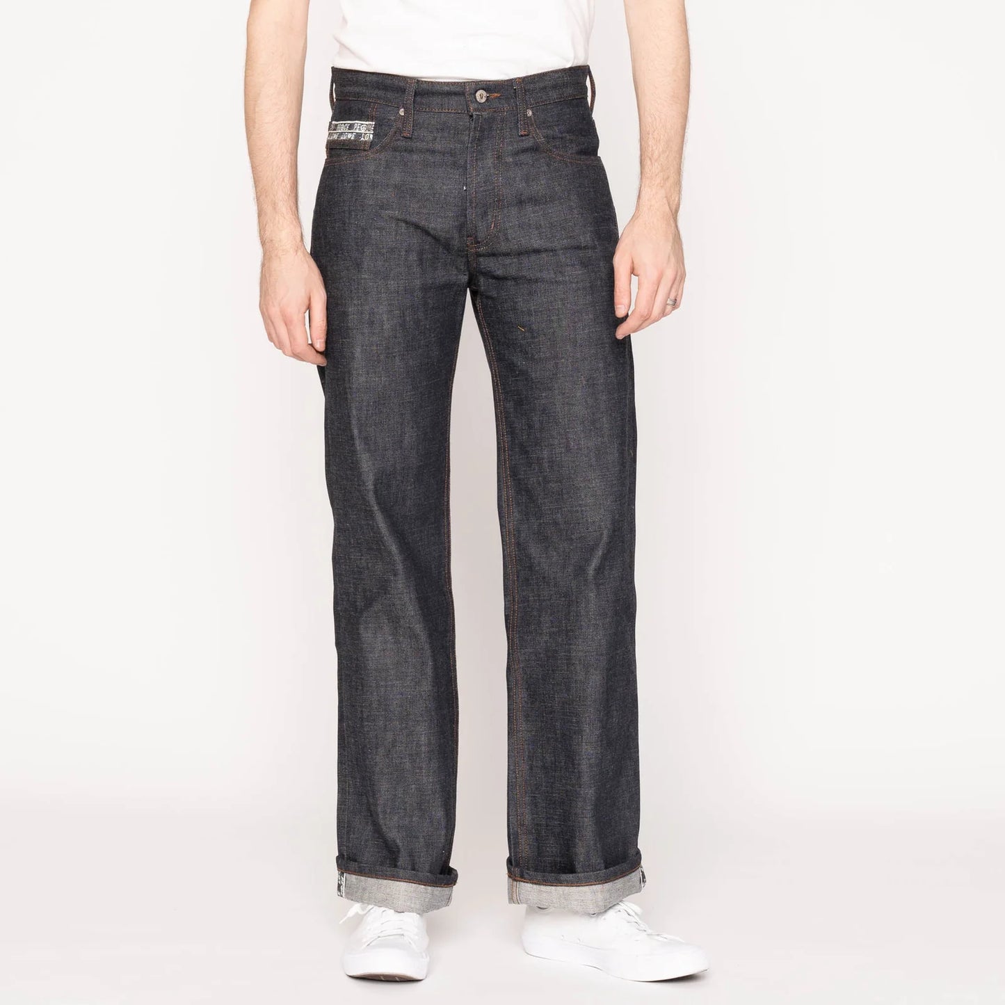 Weird Guy Love & Peace Selvedge - Indigo