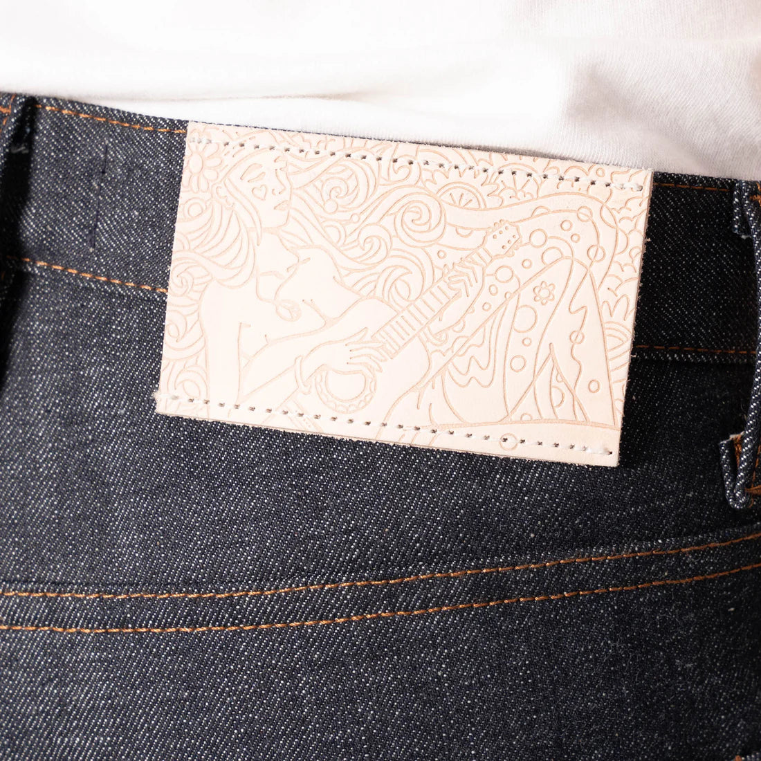 Weird Guy Love & Peace Selvedge - Indigo