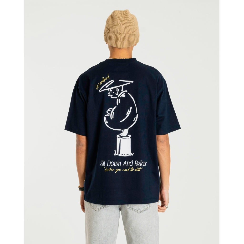 Baine Pose Tee - Navy Blazer