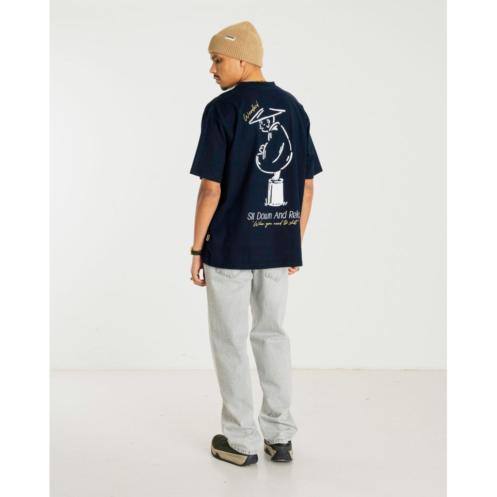 Baine Pose Tee - Navy Blazer