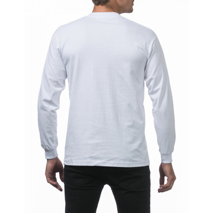Pro Club T-Shirt L/S Heavyweight Cotton - White