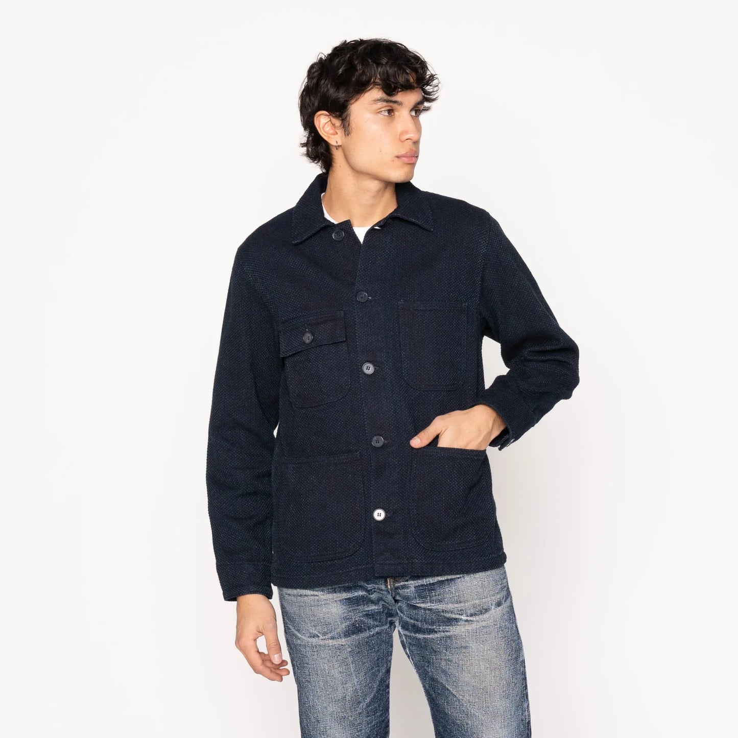 Chore Coat - Indigo Sashiko