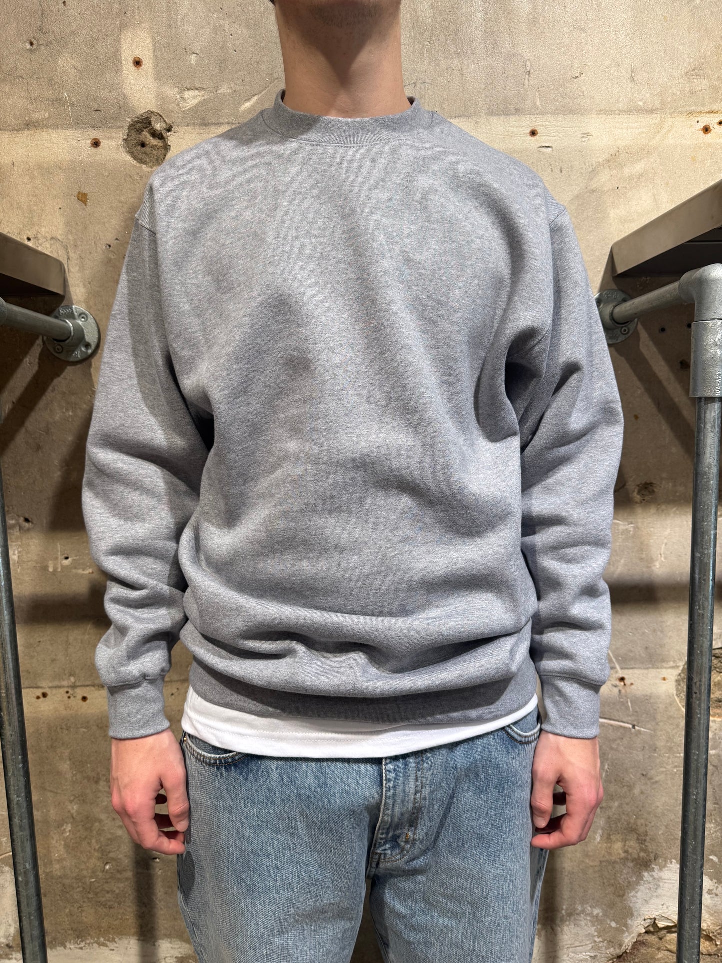 Pro Club Heavyweight Crew Neck Sweat 13oz - Heather Gray