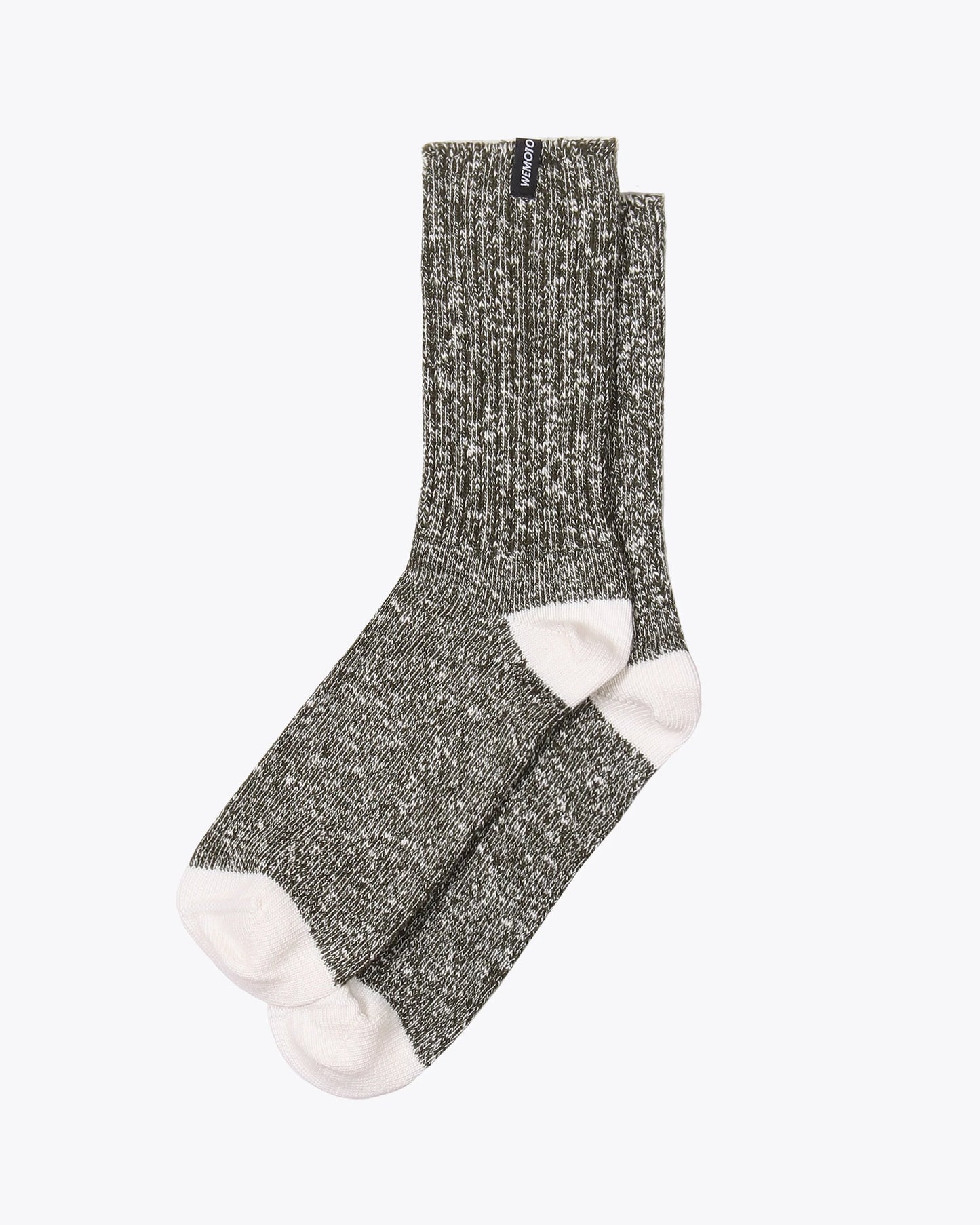 Ripon Knitted Socks - Olive Melange