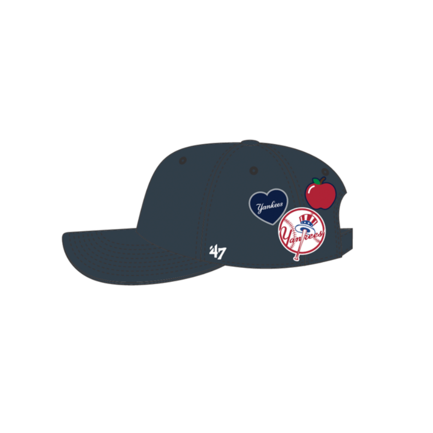 Casquette NY Yankees Badges Clean Up - Navy