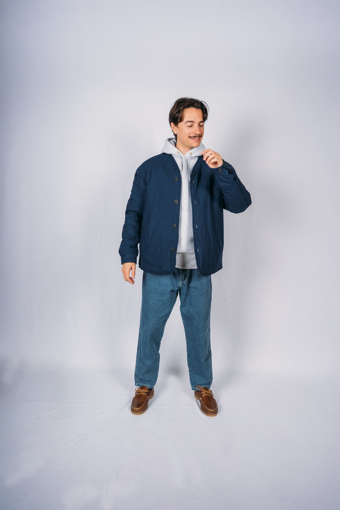 Cardigan Jacket - Indigo