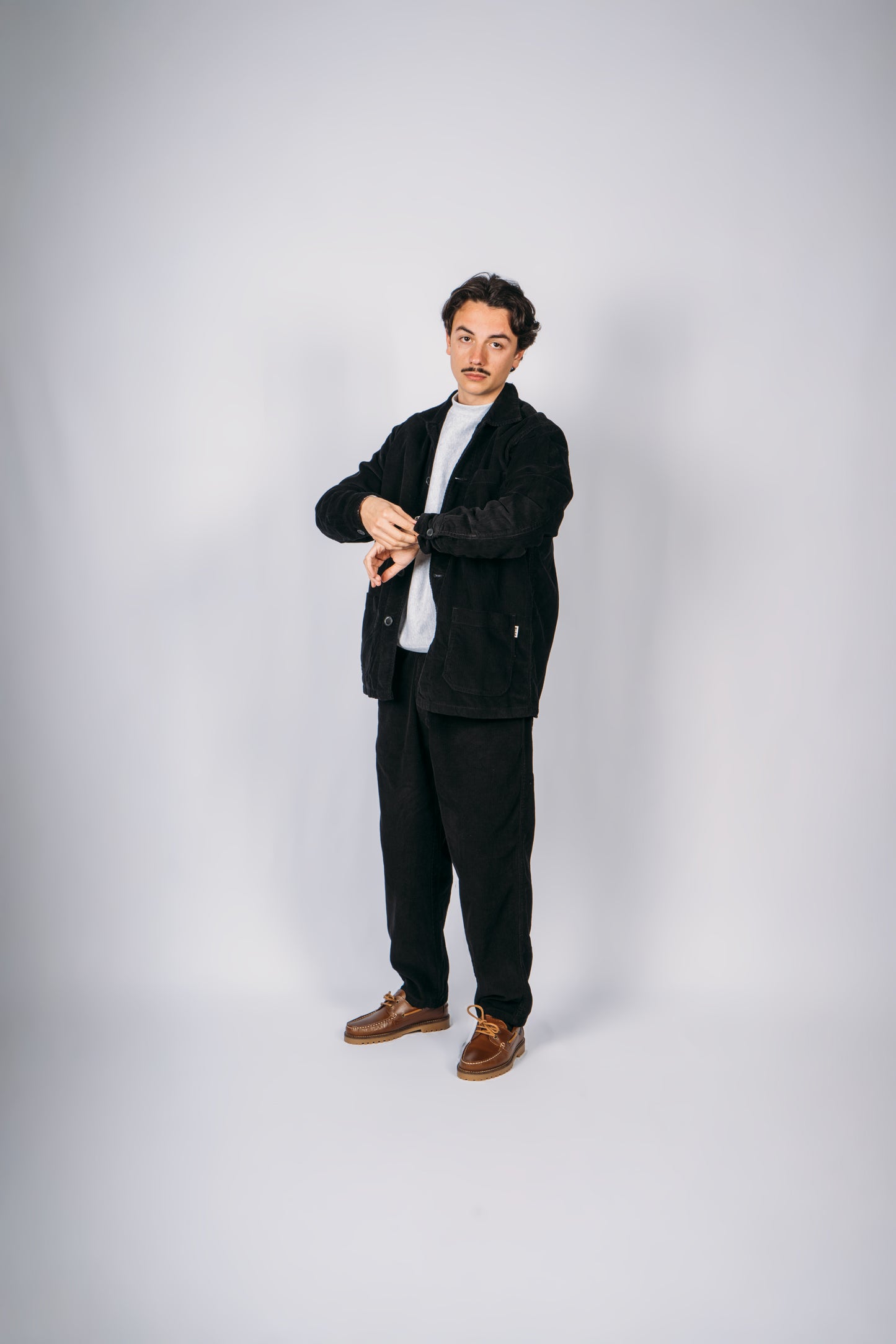 Worker Corduroy Jacket - Black
