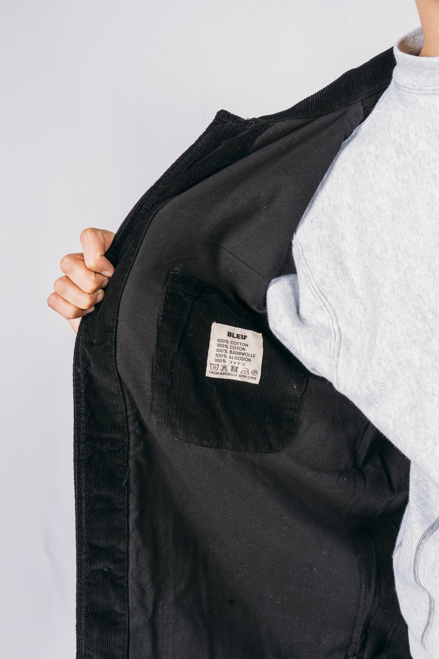 Worker Corduroy Jacket - Black