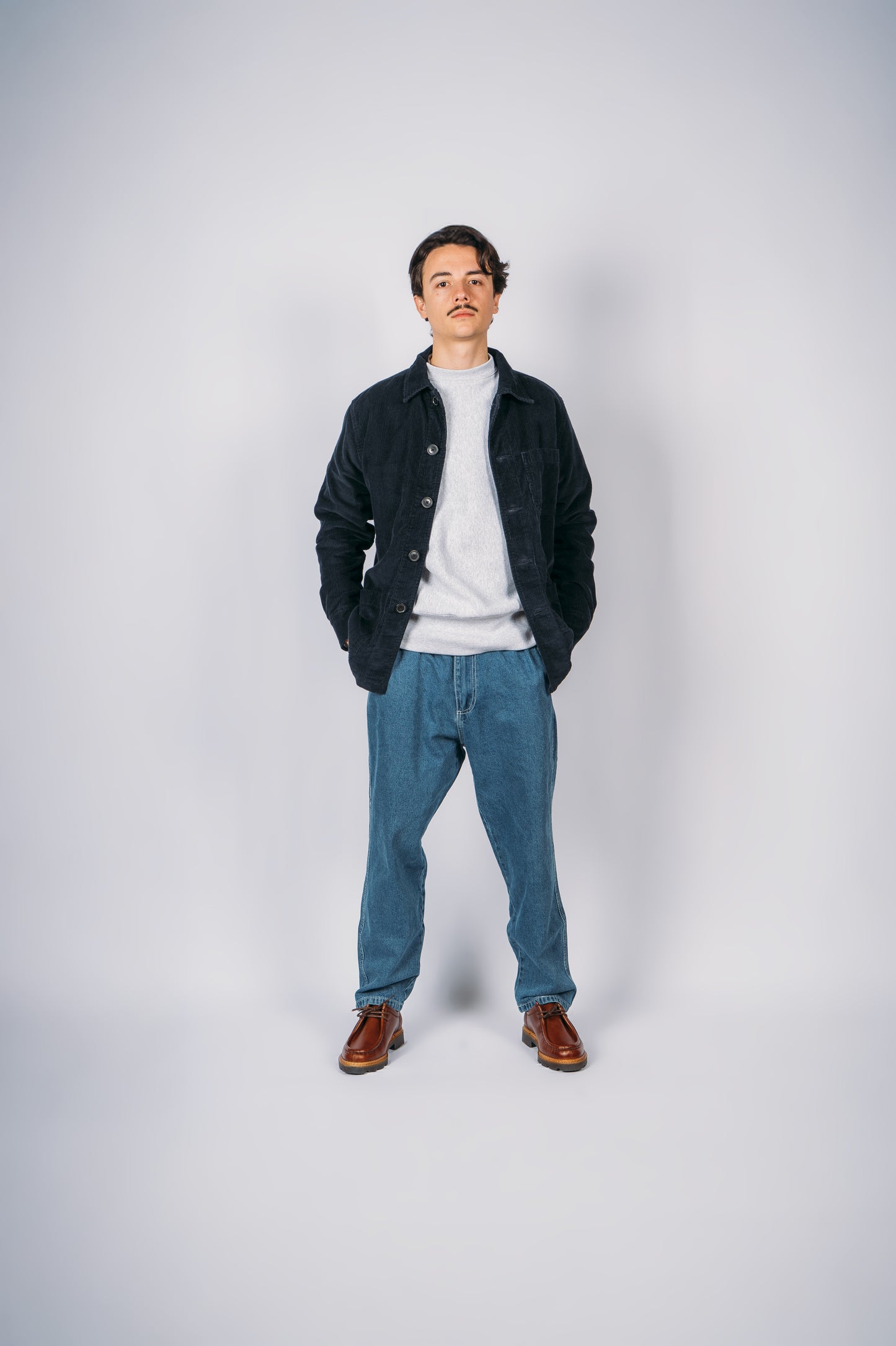 Worker Corduroy Jacket - Navy