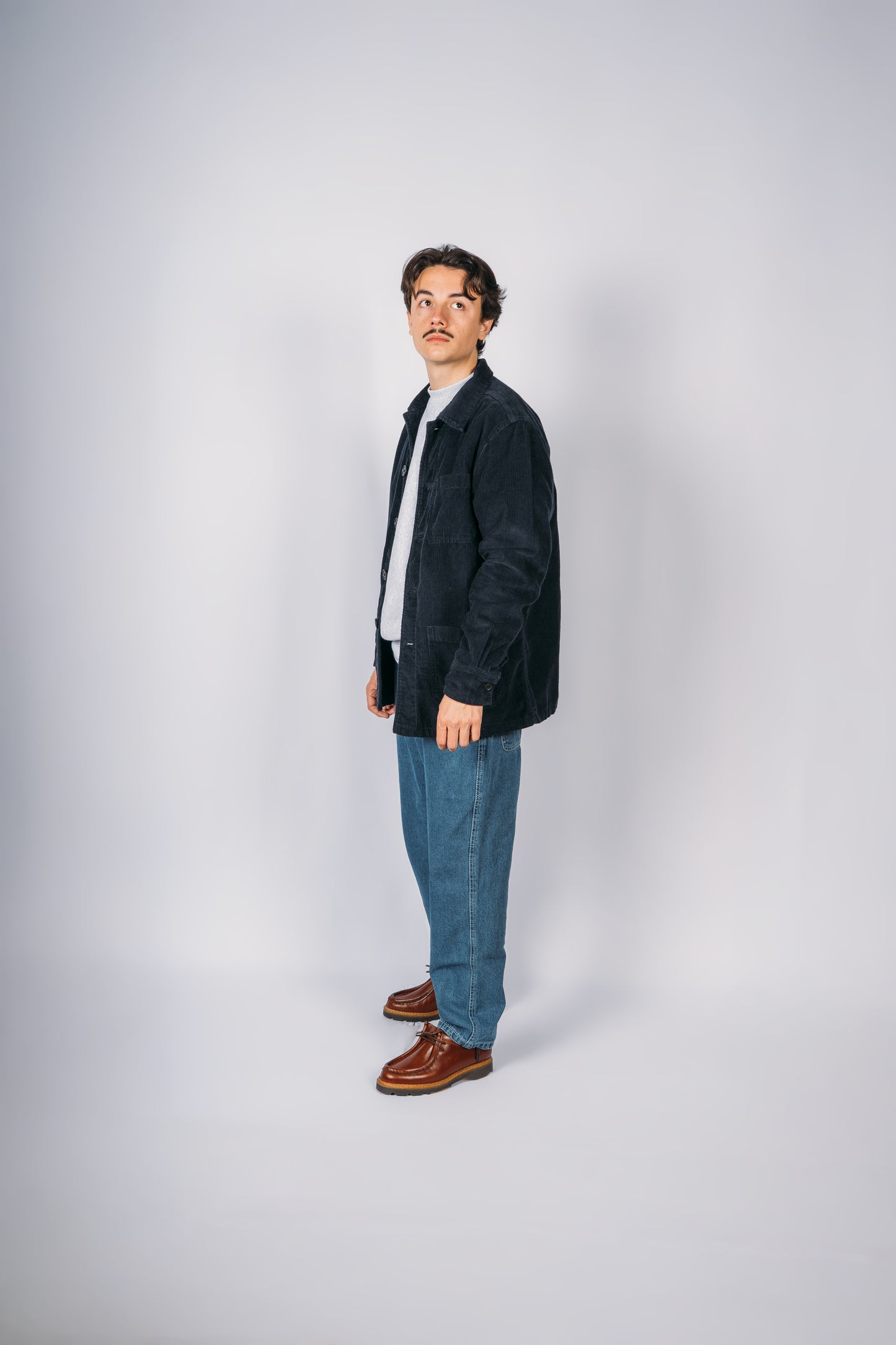 Worker Corduroy Jacket - Navy