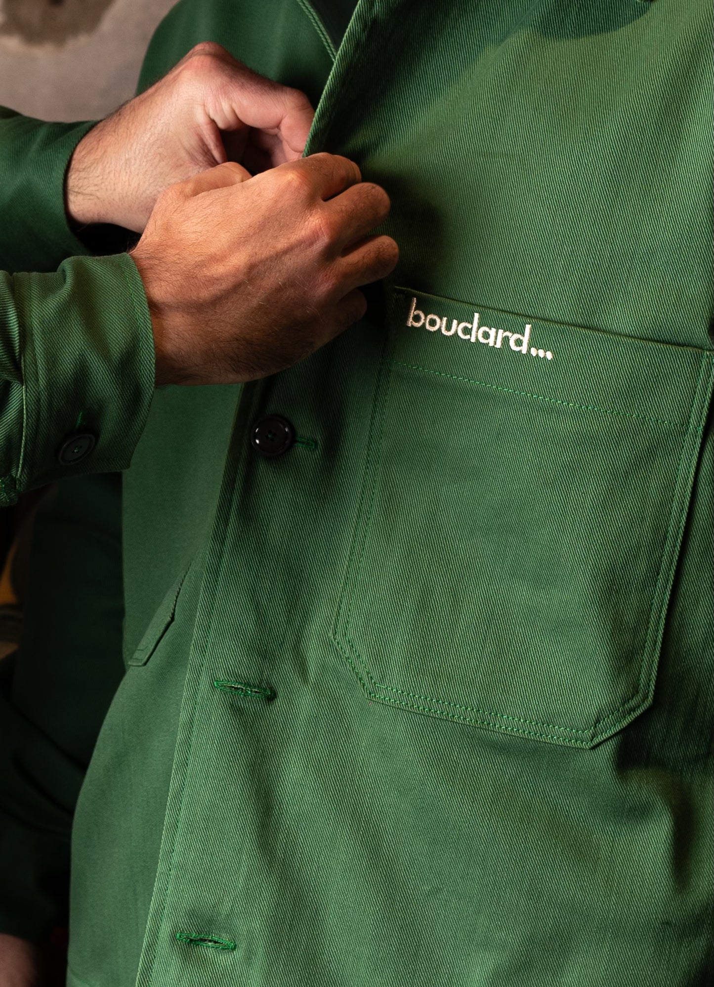 Veste de peintre "bouclard ..." by LATER... - Vert bouclard