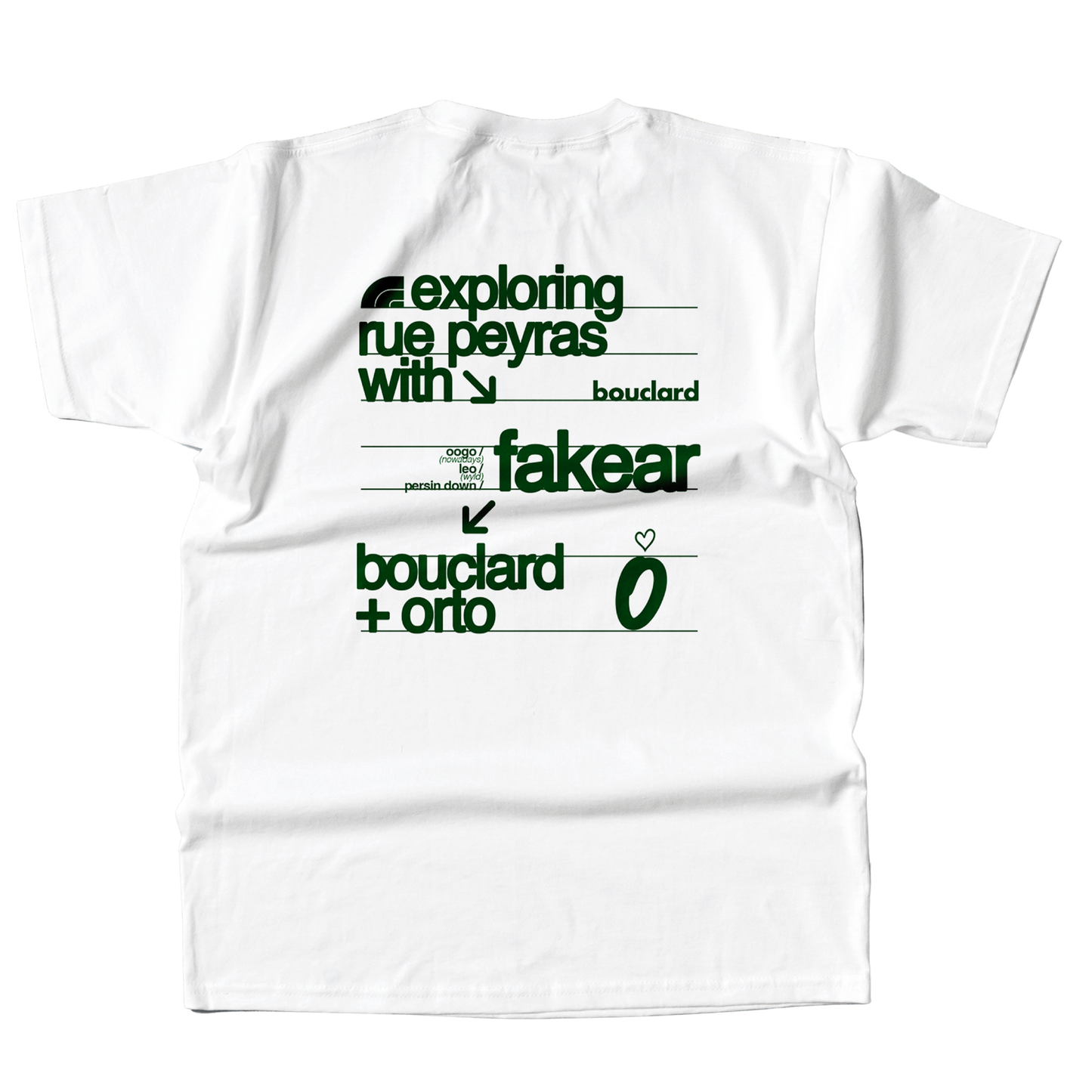 T-Shirt exploring rue peyras with - White