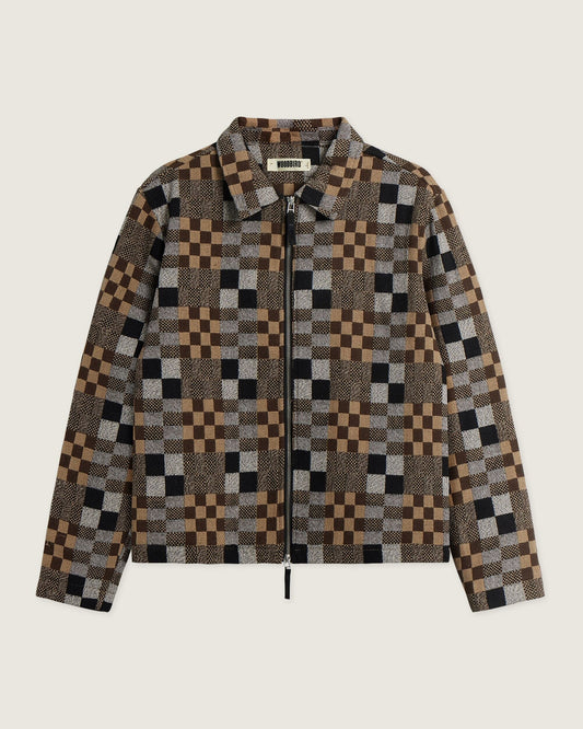Buck Patch Jacket - Brown Check