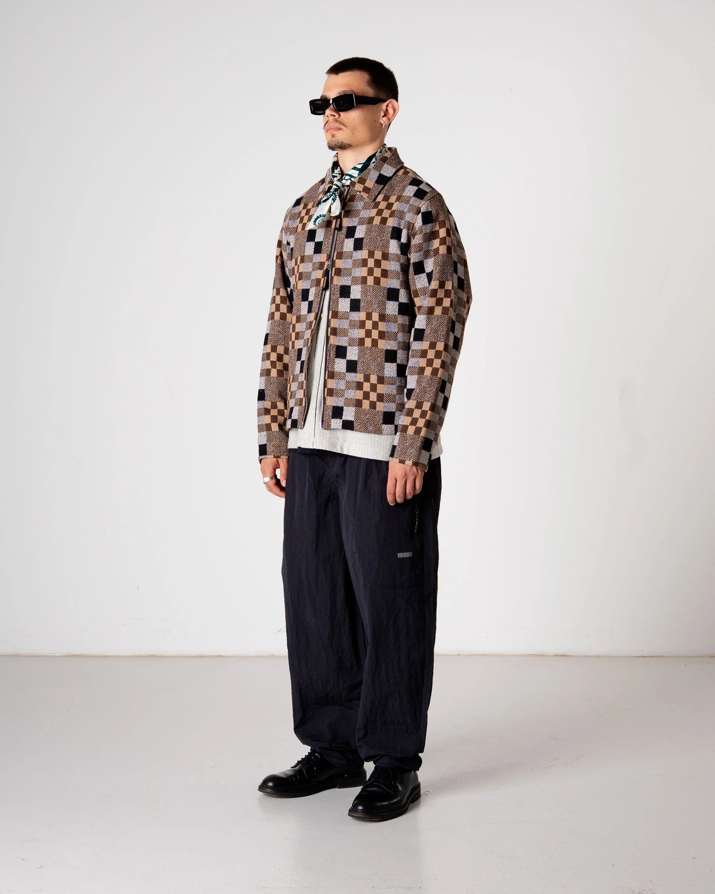 Buck Patch Jacket - Brown Check