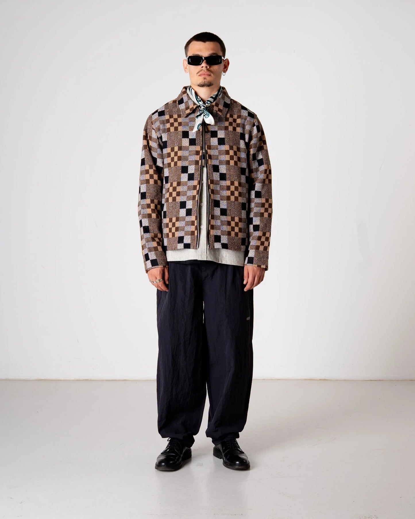 Buck Patch Jacket - Brown Check