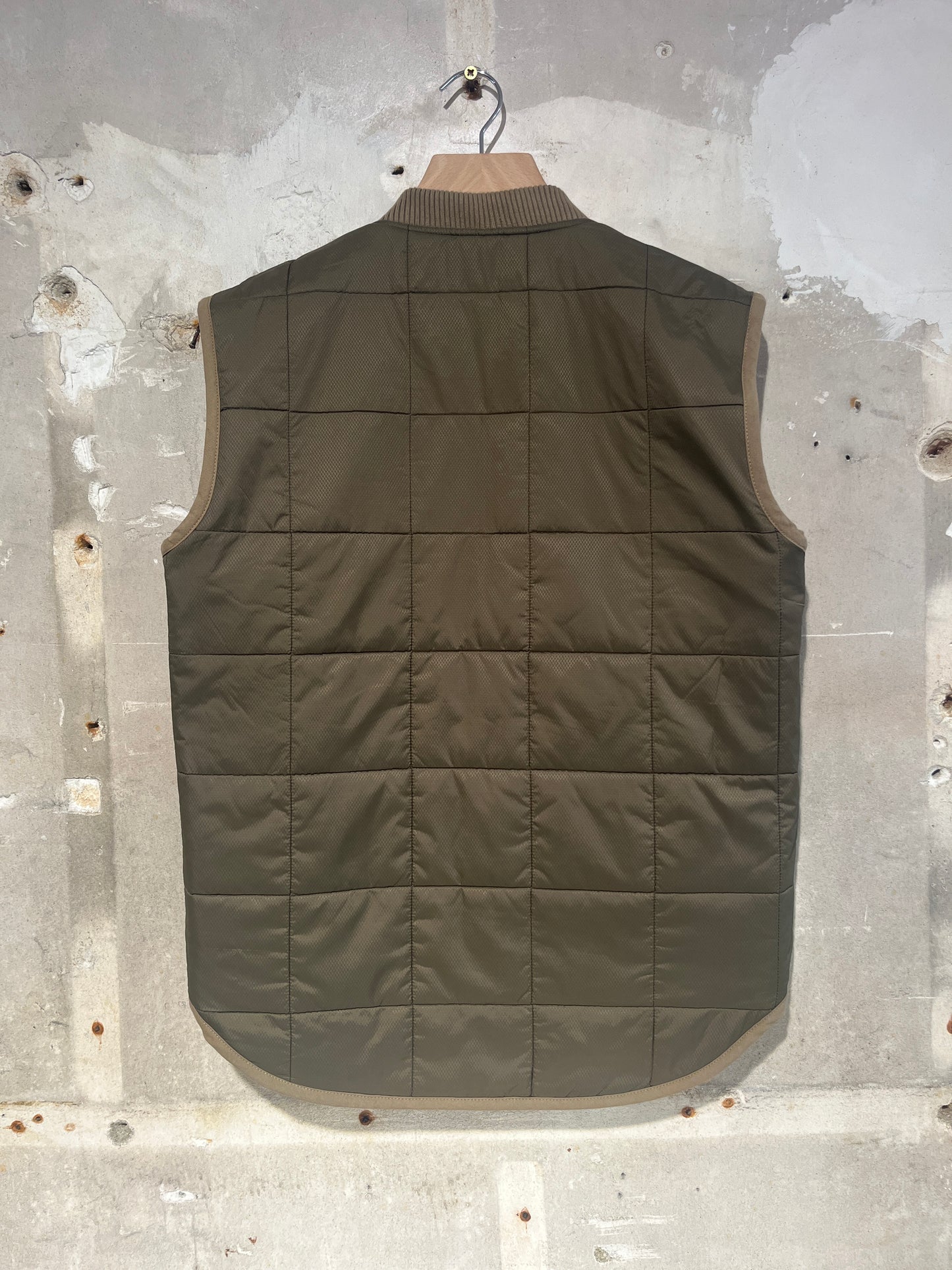 Veste sans manches réversible - Beige et kaki