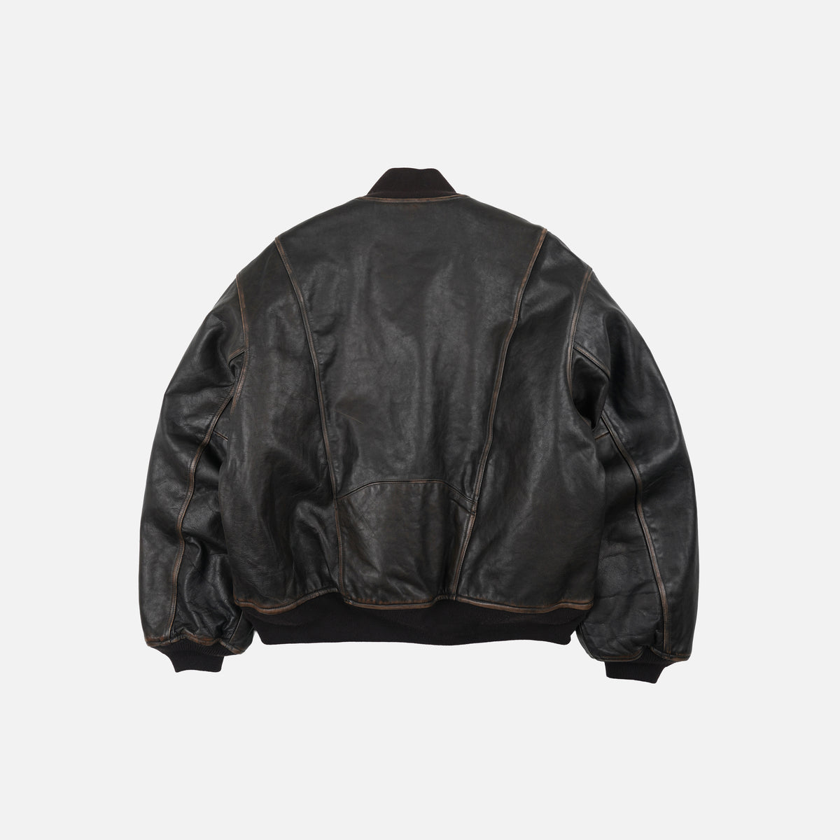 Patina Cowhide Tanker Jacket - Washed Brown