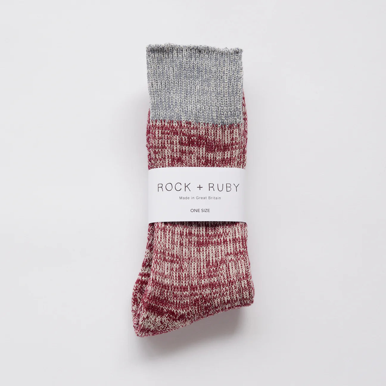 Chaussette en coton Ollie - Burgundy
