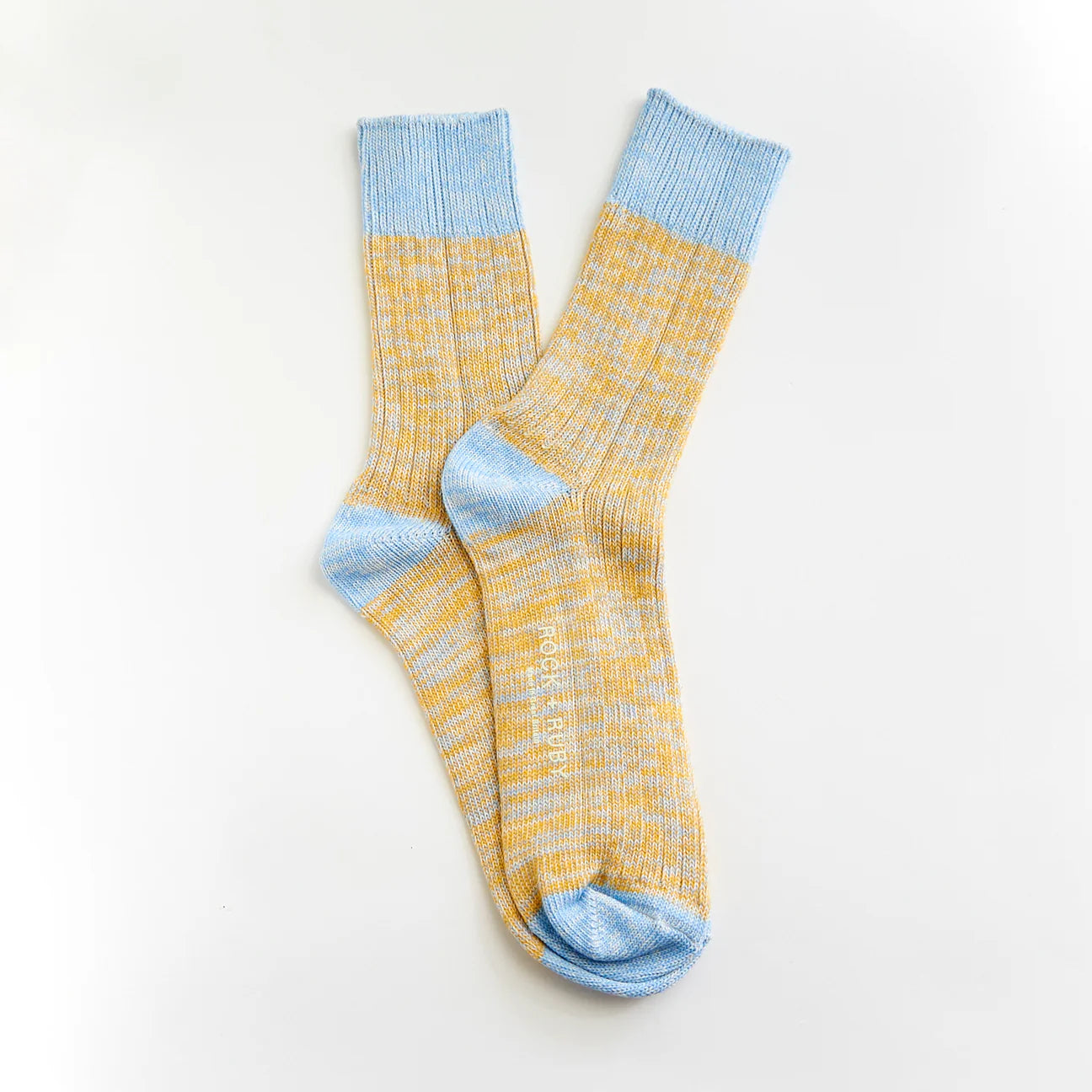 Chaussette en coton George - Sunrise Yellow