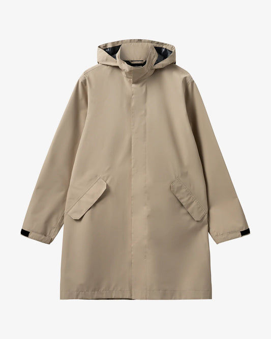 Rømø LW Rain Long Jacket - Warm Grey