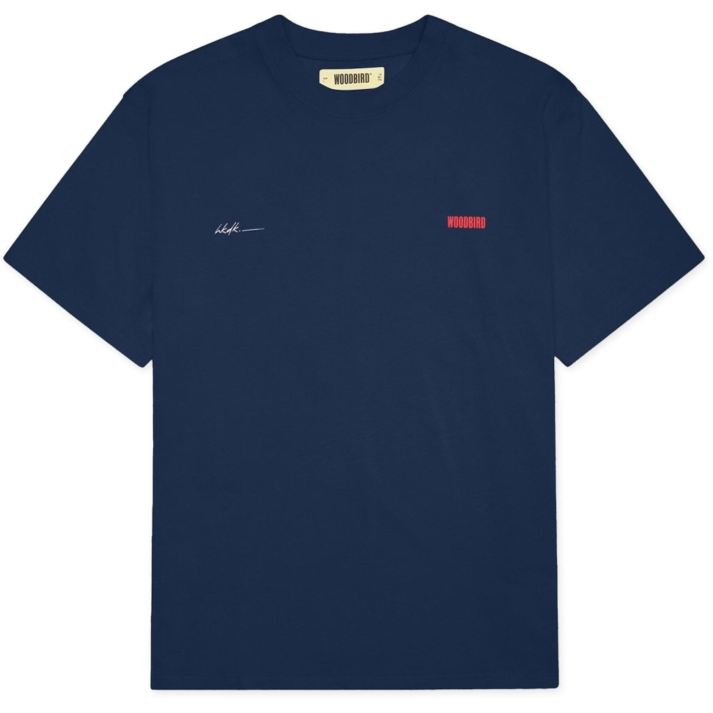Baine 8410 Tee - Navy/Red