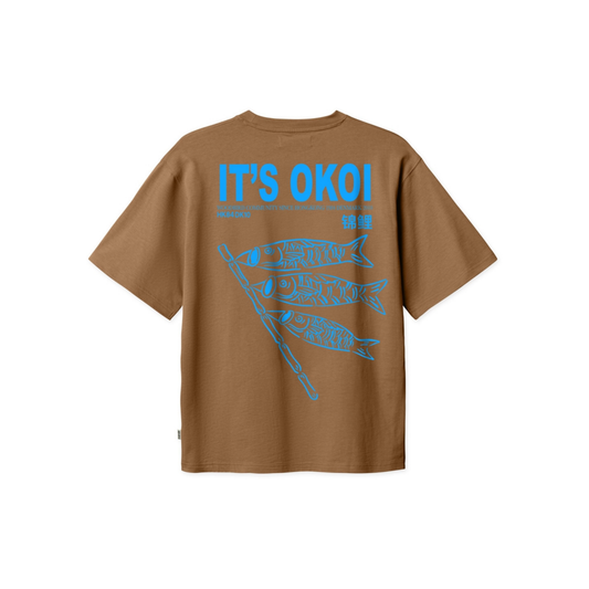 Baine Koi Tee - Dark Brown