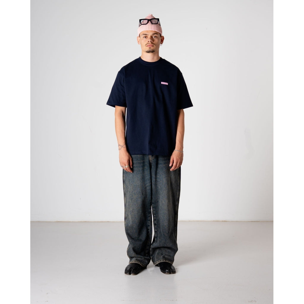 Baine Koi Tee - Dark Navy