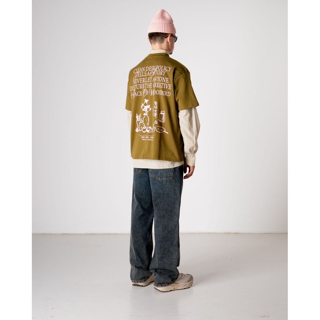 Baine Space Tee - Dark Green