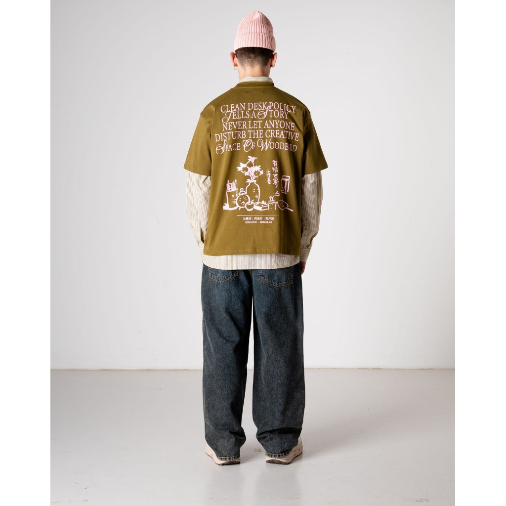 Baine Space Tee - Dark Green