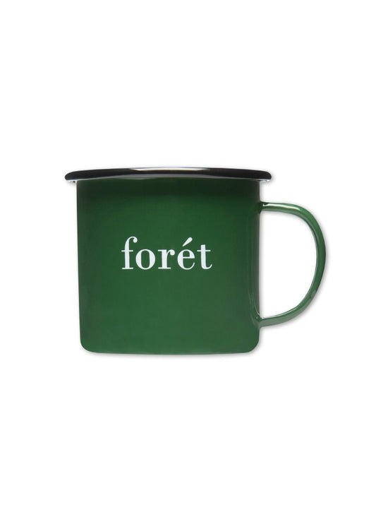 Bean Enamel Mug - Dark Green