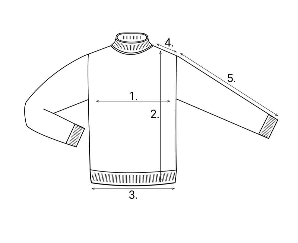 Merino Wool Turtleneck - Hunter Green