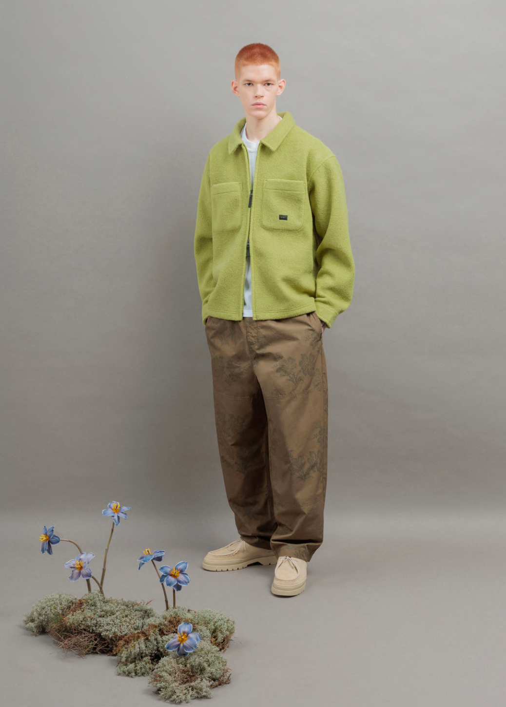 Zip Overshirt - Spinach Green