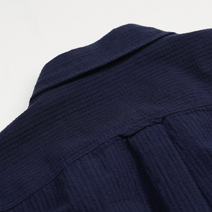 OG Dobby Weave Seersucker - Navy