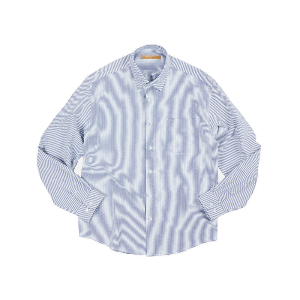 OG Striped Oxford Oversized Shirt - Blue