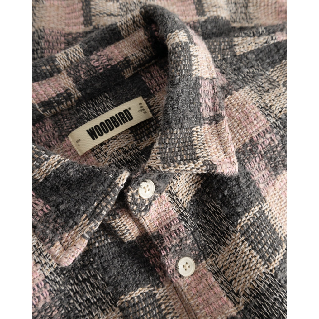 Glixto Structure Shirt - Grey / Brown
