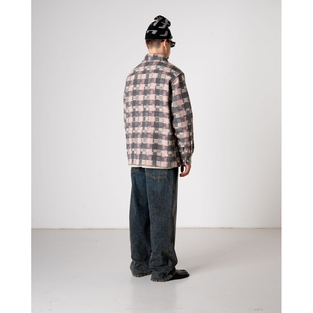 Glixto Structure Shirt - Grey / Brown