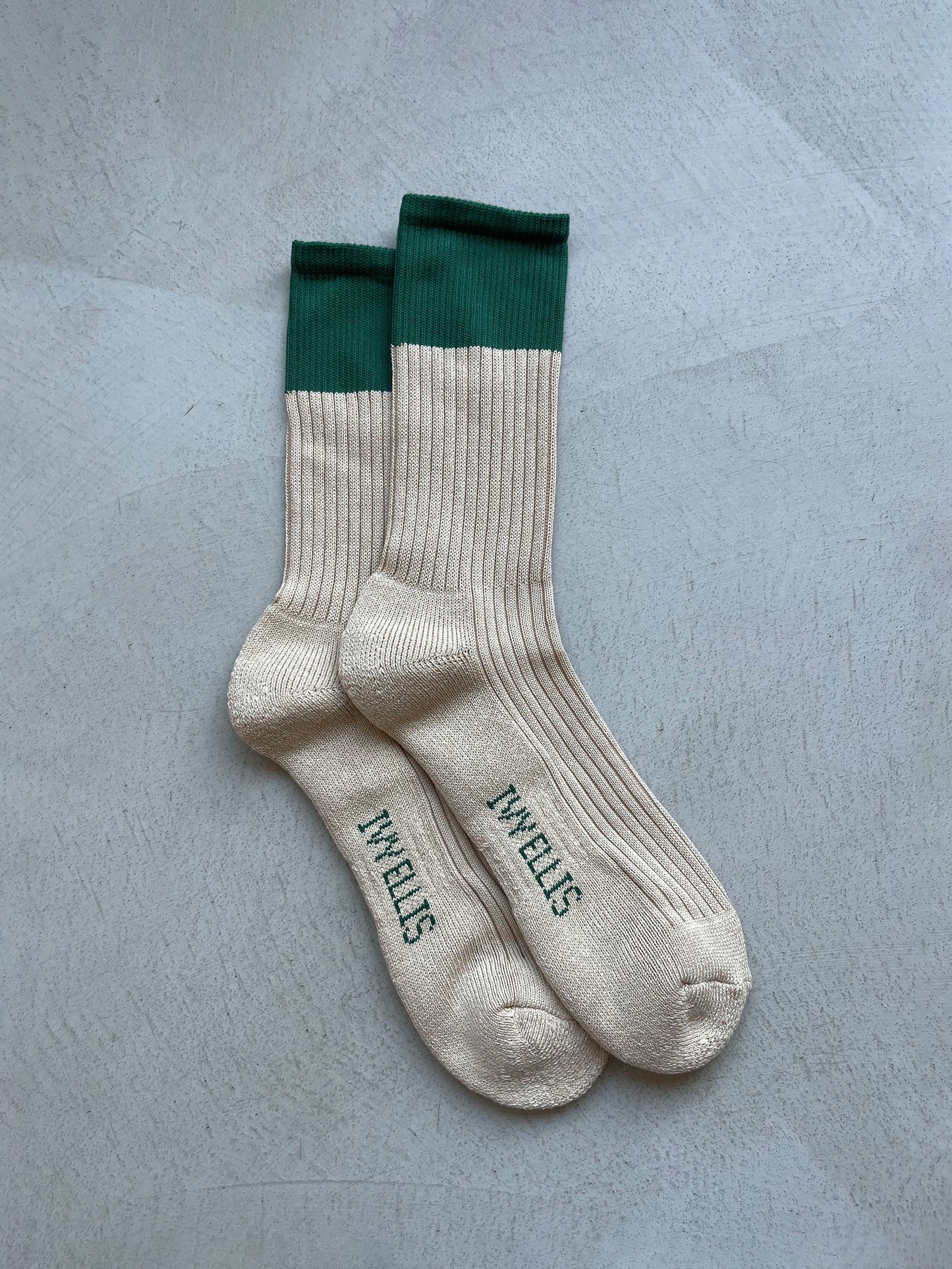 The Nikanor Socks - Cream / Green