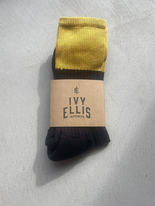 The Vronsky Socks - Black / Gold