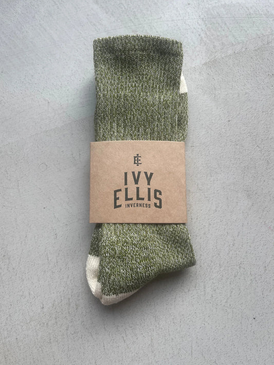 The Captain Socks - Green / Cream