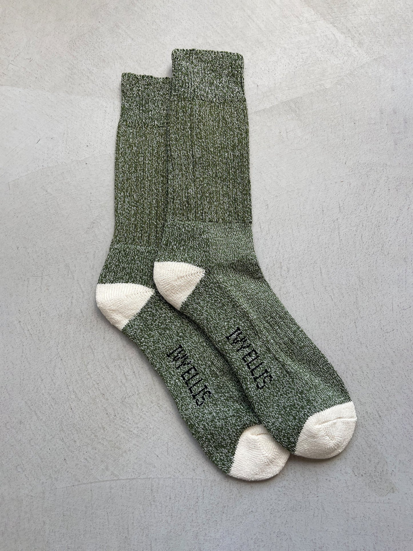 The Captain Socks - Green / Cream