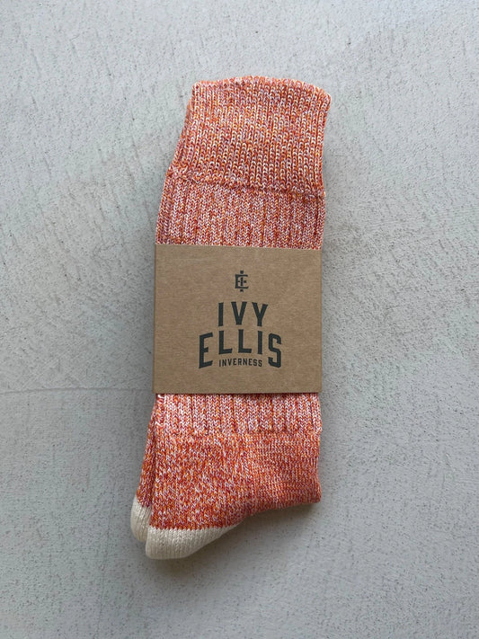 The JoJo Socks - Orange / Cream