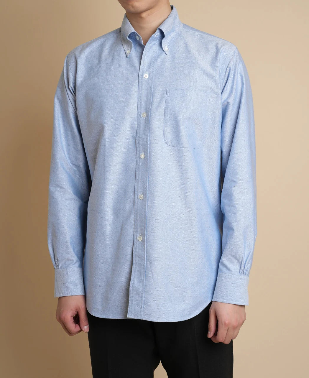 Chemise Vintage Ivy Ametora Button Down Selvedge Oxford - Blue