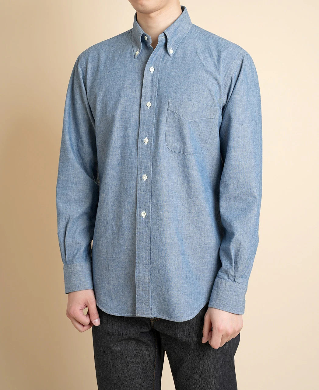 Chemise Vintage Ivy Button Down Chambray - Blue