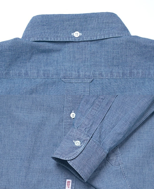 Chemise Vintage Ivy Button Down Chambray - Blue