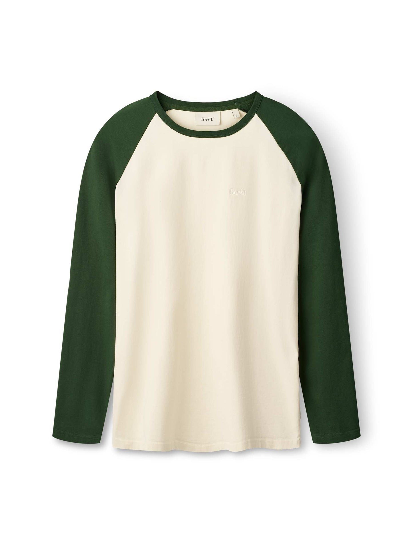 Lake Long Sleeve T-Shirt - Cloud / Dark Green