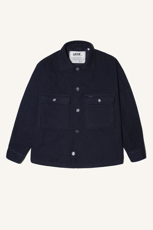 Blouson Worker en laine - Marine