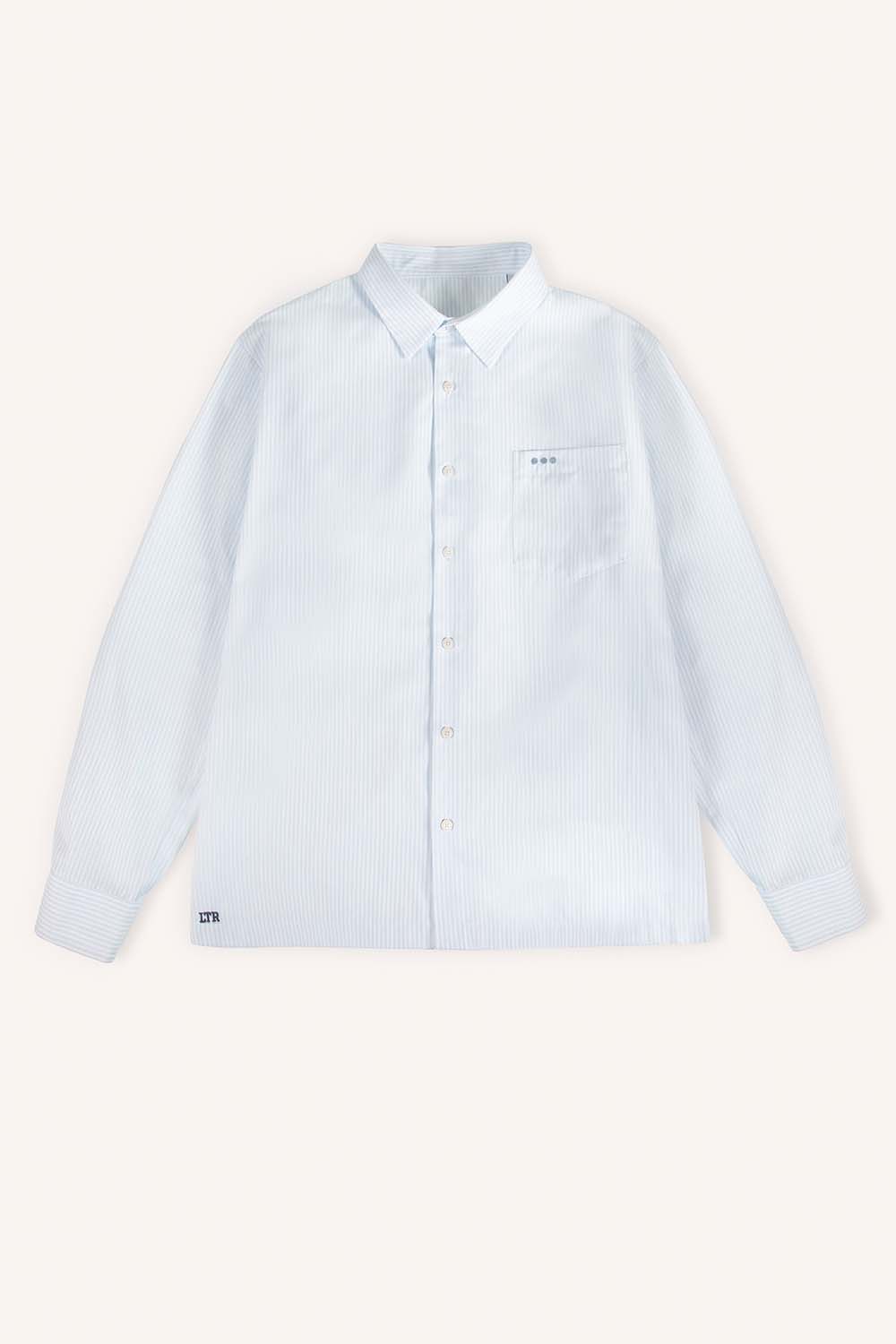 Chemise oxford HEOL - Rayures ciel