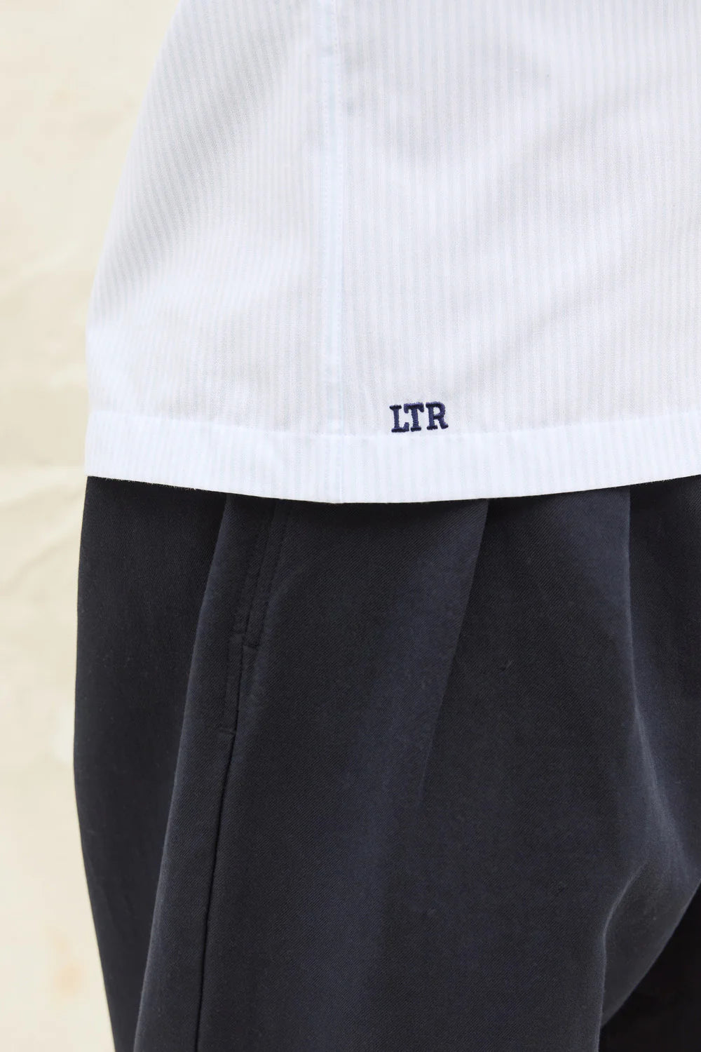 Chemise oxford HEOL - Rayures ciel
