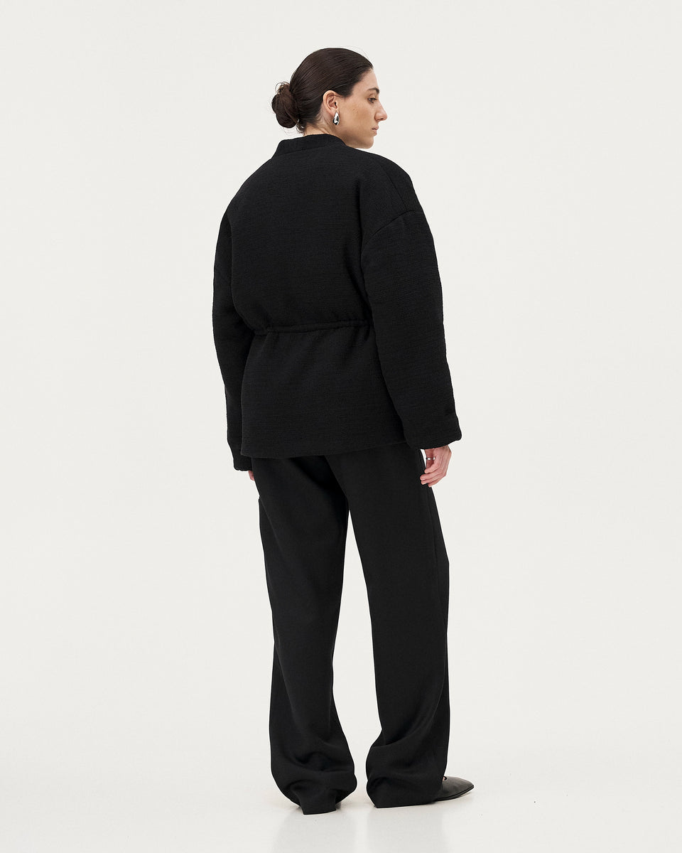 Vatna Veste matelassé - Black Tweed