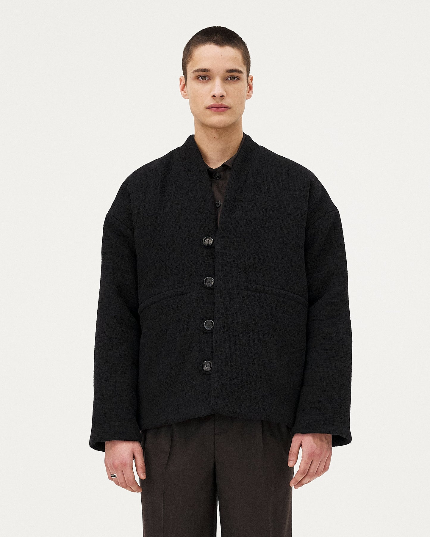 Vatna Veste matelassé - Black Tweed